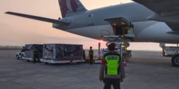 Berdatangan, Polisi Kawal Logistik MotoGP