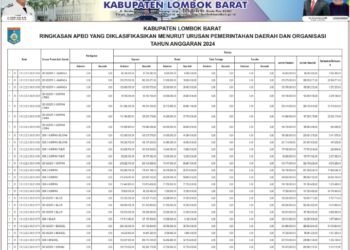 Informasi laporan keuangan BPKAD Kabupaten Lombok Barat (5)