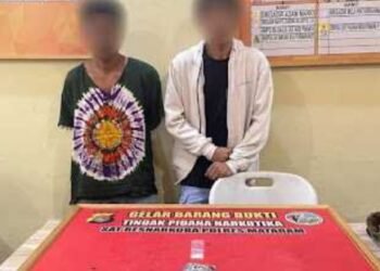 Tunggu Pembeli Dua Kurir Sabu Ditangkap Polresta Mataram