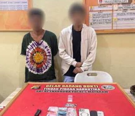 Tunggu Pembeli Dua Kurir Sabu Ditangkap Polresta Mataram