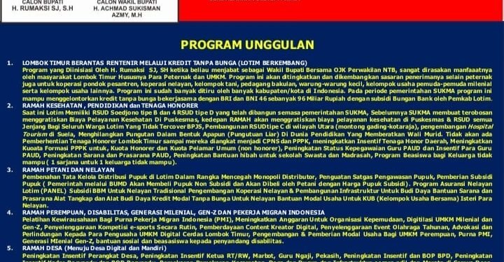 Sosialisasi Visi Misi Calon Bupati dan Wakil Bupati Lombok Timur H.Rumaksi – H. Sukisman Azmy (1)