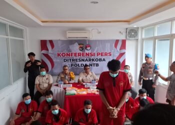 Selama Oktober Ditresnarkoba Polda NTB Tangkap 12 Tersangka dan Sita 1,5 Kilogram Sabu