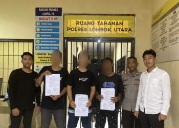 Tiga Pengedar Ganja Gili Trawangan Diringkus Resnarkoba Polres Lombok Utara