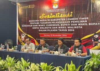 KPUD Gandeng Media Sosialisasikan Tahapan Kampanye di Lombok Timur