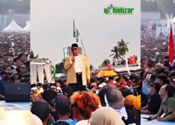 Kampanye Akbar Iqbal Dinda, TGH Hazmi Serukan Masyarakat NTB Pilih Nomor 3