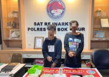 Polres Lotim Gagalkan Peredaran 5 Kilogram Sabu, Dua Warga Kecamatan Aikmel Ditangkap
