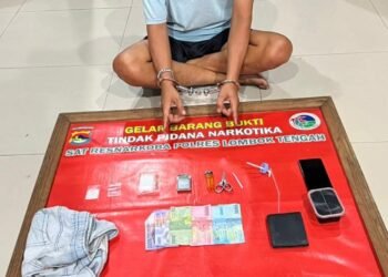 Edarkan Narkoba, Remaja di Lombok Tengah Ditangkap, Satu poket Sabu Diamankan Polisi