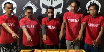 Lima kurir dan Pengedar Sabu di Tangkap Polresta Bima