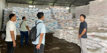 Reskrim Polres Lotim Sambangi Gudang Distributor Pupuk Bersubsidi