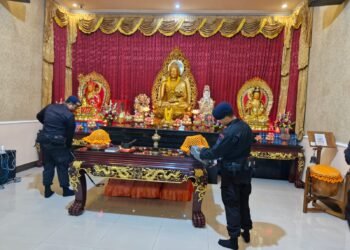 Jamin Perayaan Imlek Aman, Polda NTB Sterilisasi di Mataram Vihara