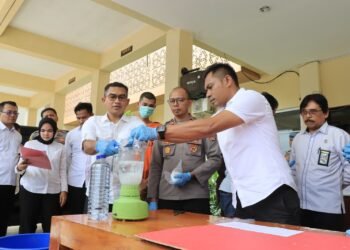 Sabu 992,32 Gram Tangkapan Jaringan Antar Provinsi di Musnahkan Polres Lombok Tengah