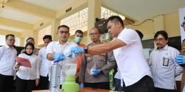 Sabu 992,32 Gram Tangkapan Jaringan Antar Provinsi di Musnahkan Polres Lombok Tengah