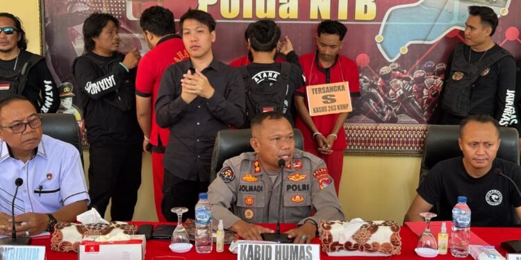 Awal Tahun, Ditreskrimum Polda NTB Ungkap Dua Kasus  Tiga Tersangka Diamankan