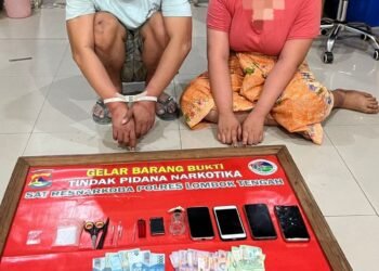 Giliran Pasutri Penjual Narkoba Asal Desa Beleke Ditangkap Satresnarkoba Polres Loteng