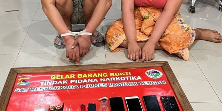 Giliran Pasutri Penjual Narkoba Asal Desa Beleke Ditangkap Satresnarkoba Polres Loteng