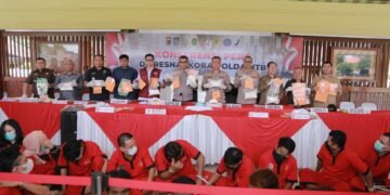 NTB Darurat Narkoba, Awal Tahun 2025 Polda Ungkap165 Kasus, Tangkap 248 Tersangka