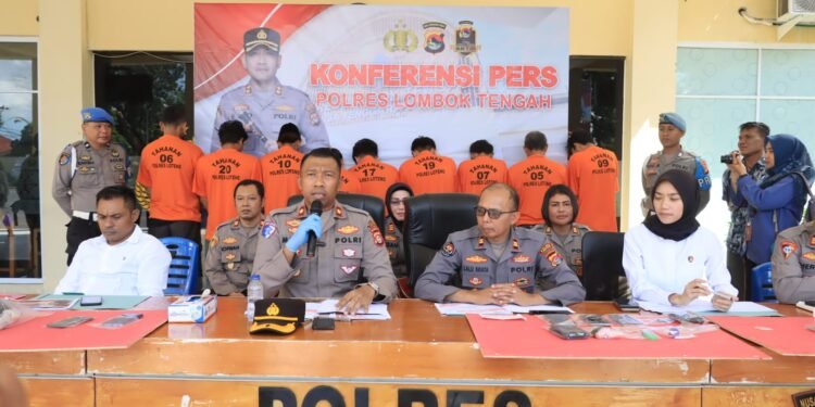 Kasus Narkoba dan Pencurian Mendominasi Kejahatan di Wilayah Polres Lombok Tengah
