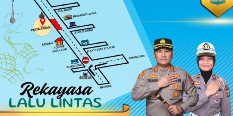Antisipasi Macet, Polisi Alihkan Arus untuk Lebaran Topat 2025