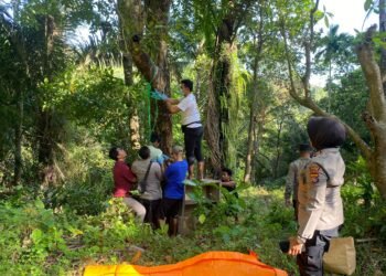 Laki Paruh Baya Tewas Gantung Diri di Pohon Mangga