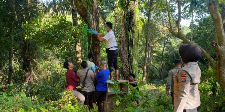 Laki Paruh Baya Tewas Gantung Diri di Pohon Mangga