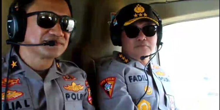 Patroli Udara Mabes Polri Pastikan Pengamanan MotoGP Mandalika 2025