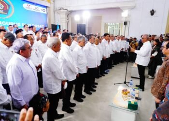 Dikomandoi Ahmad Munir Pengurus PWI Pusat Dikukuhkan di Monumen Pers Solo