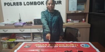 Edarkan Sabu, Perempuan asal Lenek Ditangakp Tim Opsenal Polres Lombok Timur
