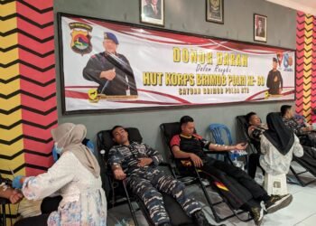 Brimob Polda NTB Gelar Donor Darah