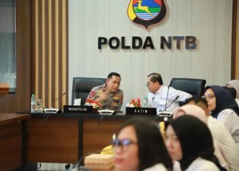 Tim Kemenko Polkam Visitor ke Polda NTB