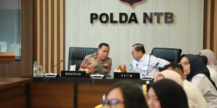 Tim Kemenko Polkam Visitor ke Polda NTB