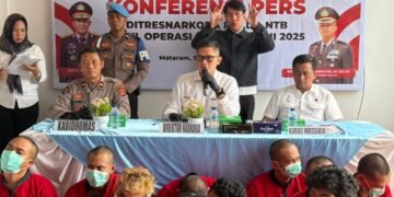 Dua Pekan Operasi Antik Rinjani 2025, Polda NTB Ungkap 112 kAsus dan 165 Tersangka Narkoba