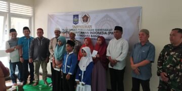 Wujud Syukur Kantor Baru, PWI NTB Berbagi Kebahagiaan dengan Anak Yatim dan Duafa