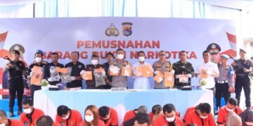 Tutup Akhir Tahun 2025, Polda NTB Musnahkan 339, 643 Gram Sabu, 2,4 kilogram Ganja dan 46 Butir Ekstasi