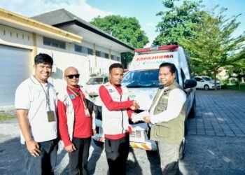 Dukung Kemanusiaan di Aceh, Bank NTB Syariah Fasilitasi Operasional Ambulance Tim Medis NTB