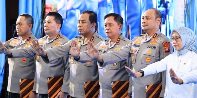 Bersama Kapolri, Kapolda NTB Launching Ditres PPA-PPO, Perlindungan Perempuan dan Anak