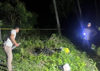 Warga Temukan Mayat Gosong Tergeletak di Pinggir Jalan Utama Sekotong Lombok Barat