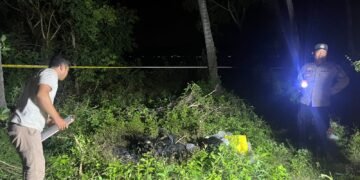 Warga Temukan Mayat Gosong Tergeletak di Pinggir Jalan Utama Sekotong Lombok Barat