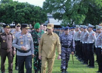 Para Petinggi NTB Gelar Apel Siaga Kamtibmas Ramadhan 1447 H