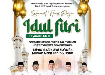 Bank NTB Syariah mengucapkan selamat Idul Fitri 1447 H