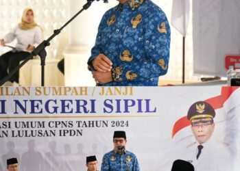 Bupati Lotim Lantik 94  ASN Formasi  Pengangkatan Tahun 2024