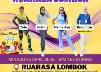 Gebyar Senam Ruarasa Lombok Ajak Warga Hidup Sehat Lewat Olahraga Murah’ Meriah