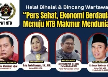 PWI NTB Gelar Halal Bihalal dan Talkshow HPN 2026