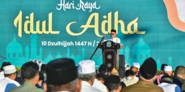 Idul Adha di Lapangan Bumi Gora NTB, Serukan Keikhlasan dan Kepedulian Sosial