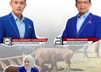 DPC Demokrat Salurkan Ratusan Paket Daging
