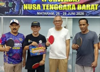 Tundukkan Agus Talino,  Jamhur Husain Juarai Tenis Meja Porwada NTB 2026