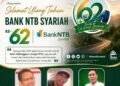 JMSI NTB: Selamat HUT  Bank NTB Syariah ke 62