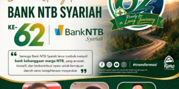 JMSI NTB: Selamat HUT Bank NTB Syariah ke 62