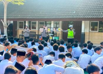 Dir Lantas Polda NTB Tanamkan Kesadaran Tertib Berlalulintas di MTsN 3 Mataram