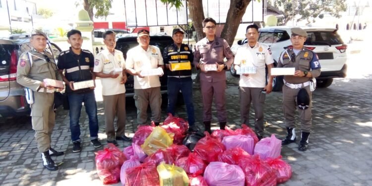Sebanyak 51 Ribu Batang  Rokok Ilegal Digagalkan di 4 Kecamatan di Lombok Timur