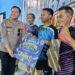 Bertanding di Balai Wartawan, Pasangan Kapolres LotimJuara Badminton Kapolres Cup3